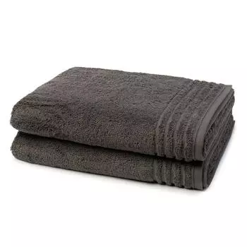 Душевое полотенце vienna style supersoft набор из 2 шт Vossen, темно-серый