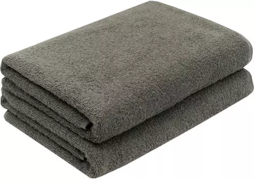 Душевые полотенца набор Zollner, серо-коричневый