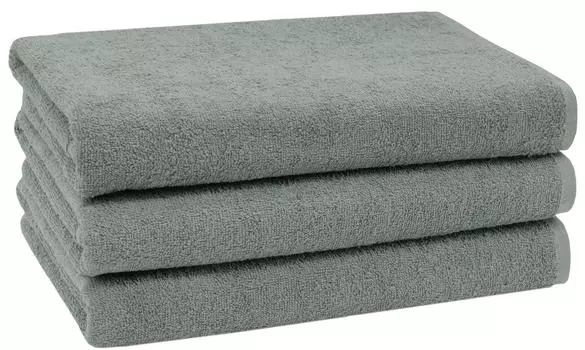 Душевые полотенца набор Zollner, светло-серый