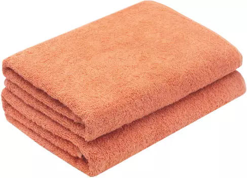 Душевые полотенца набор Zollner, терракотовый