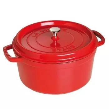 DUST CASSERUOLA TONDA GHISA 26см Rosso Ciliegio Staub