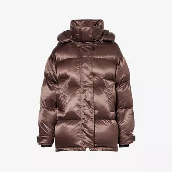 Дутая куртка Raya Shoreditch Ski Club, коричневый