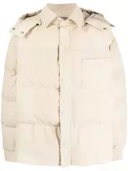 Дутая куртка-рубашка Doudoune JACQUEMUS, нейтральный
