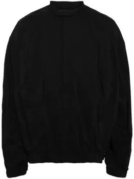 Дутая рубашка со складками SONGZIO, черный