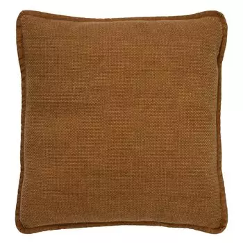 Dutch Decor BOWIE - Декоративная подушка хлопок с эффектом потертости Tobacco Brown 45x45 см