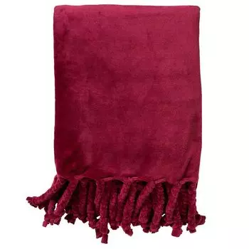 Dutch Decor FLORIJN - Одеяло флисовое 150x200 см - Красный Сливовый - красный