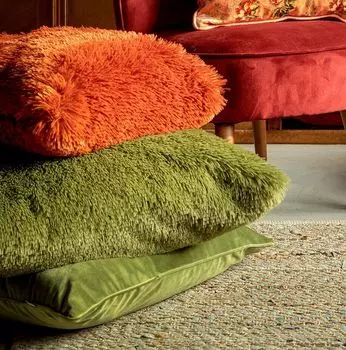 Dutch Decor FLUFFY - Декоративная подушка Potters Clay 45x45 см