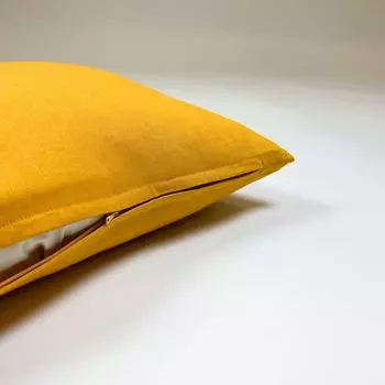 Dutch Decor JAMES - декоративная подушка 45x45 см - экологически чистый хлопок - Golden Glow