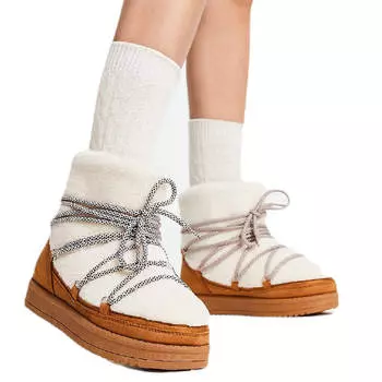 Дутики South Beach Padded Borg, светло-бежевый/коричневый