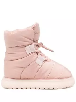 Дутые ботинки Moncler, розовый
