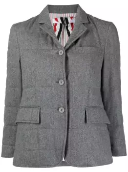 Дутый блейзер THOM BROWNE, серый