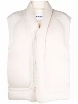 Дутый жилет AMBUSH, бежевый