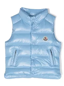 Дутый жилет Bernard Moncler Enfant, синий