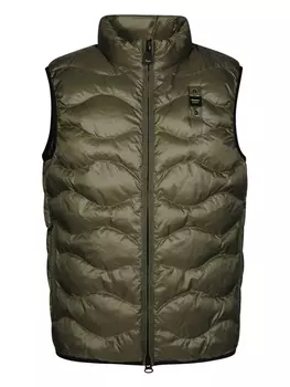 Дутый жилет Blauer, зеленый