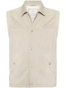 Дутый жилет Brunello Cucinelli, нейтральный цвет
