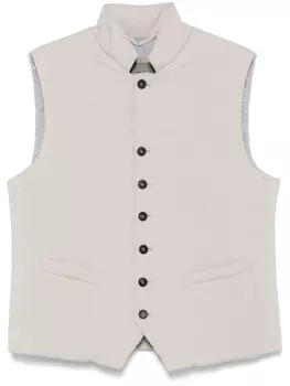 Дутый жилет Corneliani, серый