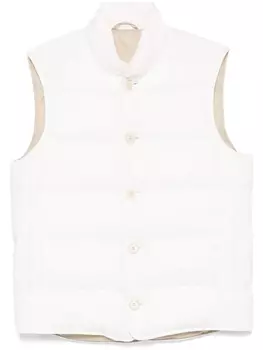 Дутый жилет Eleventy, белый