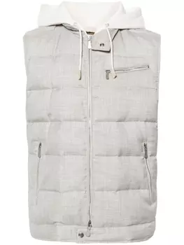 Дутый жилет Eleventy, серый