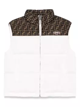 Дутый жилет Fendi Kids, розовый