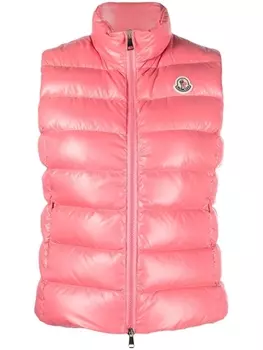 Дутый жилет Ghany Moncler, розовый