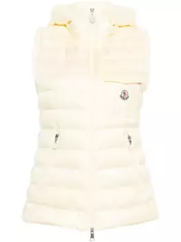 Дутый жилет Glygos с капюшоном MONCLER, желтый