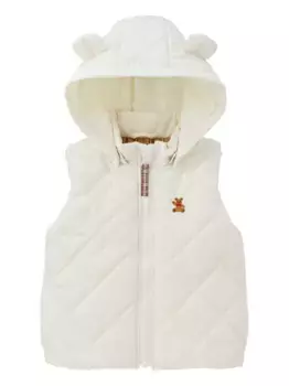 Дутый жилет Miki House, белый