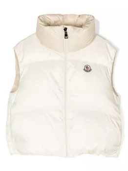 Дутый жилет Moncler Enfant, бежевый