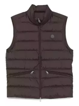 Дутый жилет MONCLER, коричневый