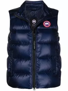 Дутый жилет на молнии Canada Goose, синий