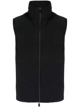 Дутый жилет на молнии Herno, синий