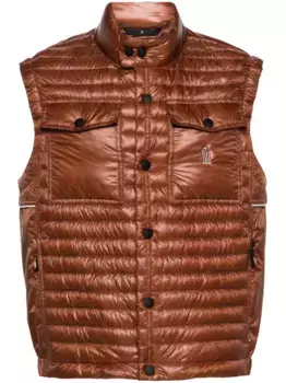 Дутый жилет Ollon Moncler Grenoble, коричневый