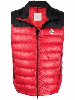 Дутый жилет Ortac Moncler, красный