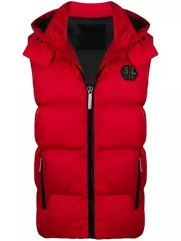 Дутый жилет Philipp Plein, красный