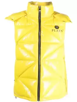 Дутый жилет Philipp Plein, желтый