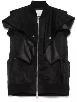 Дутый жилет SACAI, черный