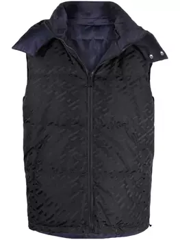 Дутый жилет Versace, черный