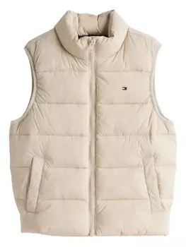 Дутый жилет в стиле колор-блок Tommy Hilfiger Junior, нейтральный