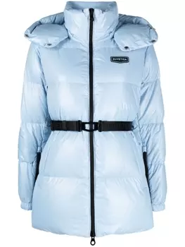 Duvetica пуховик Alloro с поясом, синий