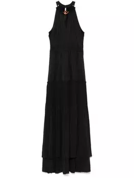 DVF Diane von Furstenberg платье макси Hugo, черный