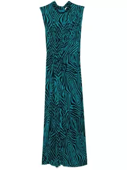 DVF Diane von Furstenberg платье миди Geri, синий