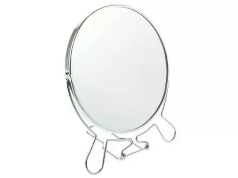ДВУХСТОРОННЕЕ увеличительное зеркало 20см 1304, Inna marka, серебро