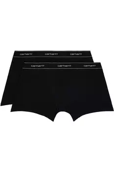 Два боксерских труса из черного хлопка Carhartt Work In Progress, мультиколор