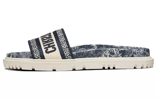 Dway Slides Deep Blue женские Dior