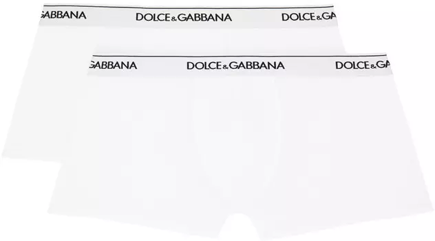 Две пары белых боксеров Dolce&Gabbana, цвет Bianco ottico