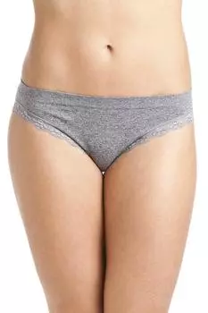 Две пары мягких и комфортных трусов миди без швов Camille, серый