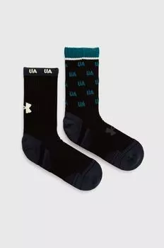 Две пары носков Performance из хлопка Under Armour, черный