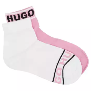 Две пары носков с логотипом Sh и логотипом CC Hugo, белый