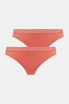 Две пары стрингов Emporio Armani Underwear, оранжевый