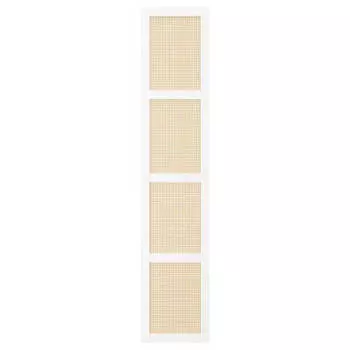 Дверь Ikea Hogadal, 40х192 см, белый/плетеный бамбук