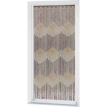 Дверная штора Maximex «деревянные бусины», (1 шт.), ручная работа, цвет braun, holzfarben, cremewei